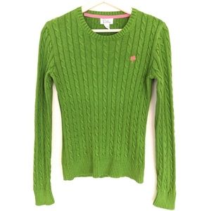 SALE Lilly Pulitzer Green Knit Fitted Sweat